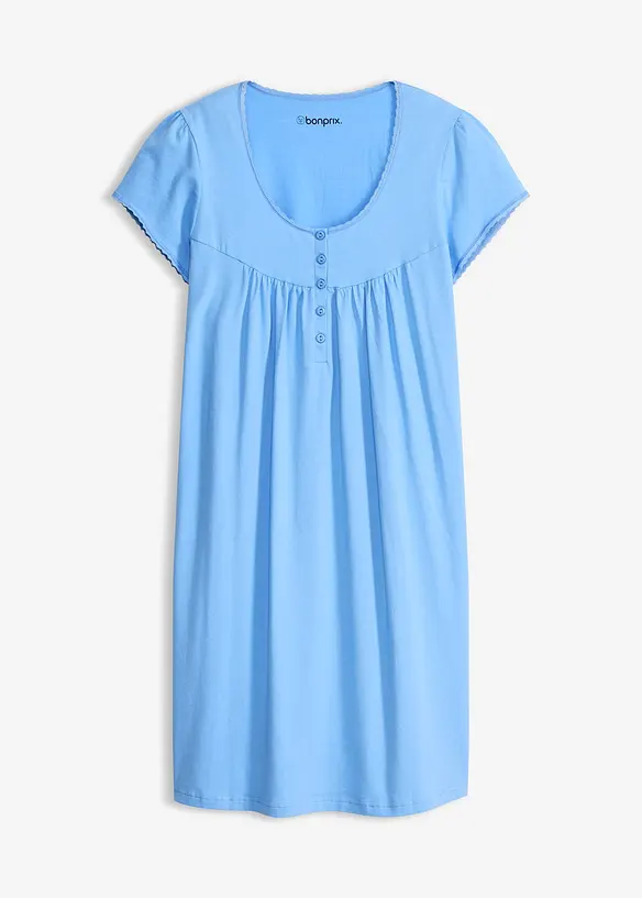 Chemise de nuit d&rsquo;allaitement coton et dentelle, bonprix