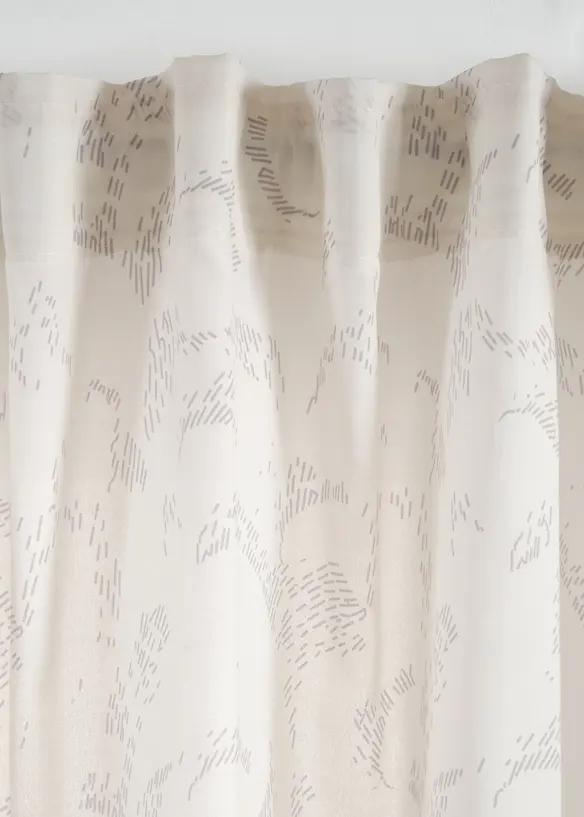 Lot de 2 voilages semi-transparents, aussi en extra long, bonprix