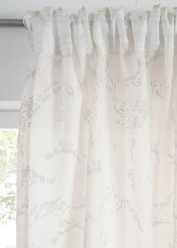 Lot de 2 voilages semi-transparents, aussi en extra long, bonprix