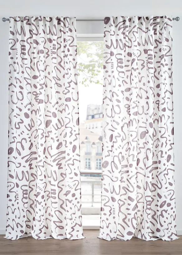 Voilage textur&eacute; (1&nbsp;pce), aussi en extra long, bonprix