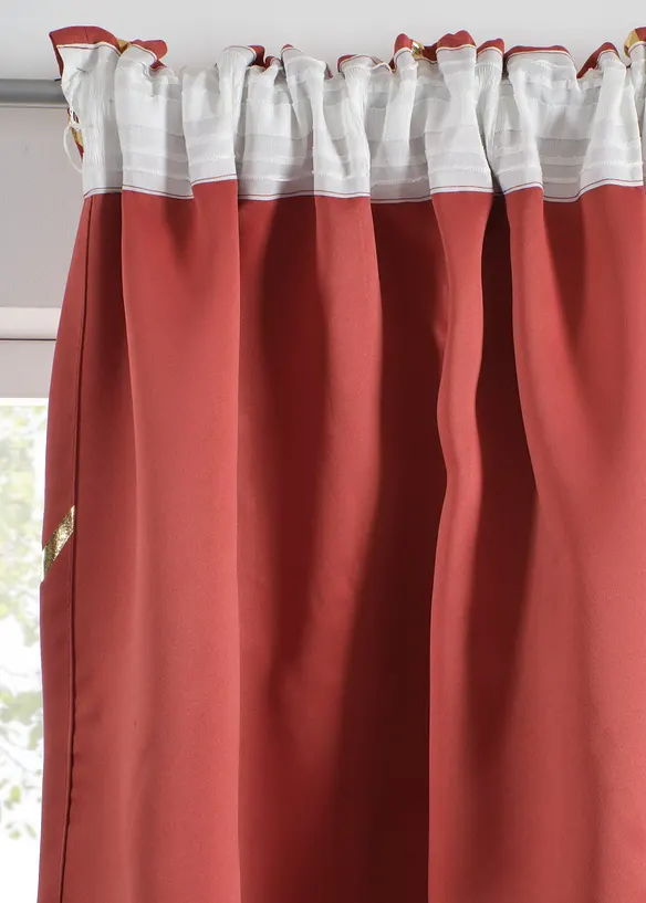 Rideau obscurcissant &agrave; imprim&eacute; brillant (1 pce), bonprix