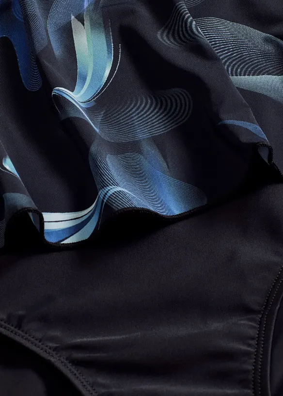 Maillot 1 pi&egrave;ce, style tankini, bonprix