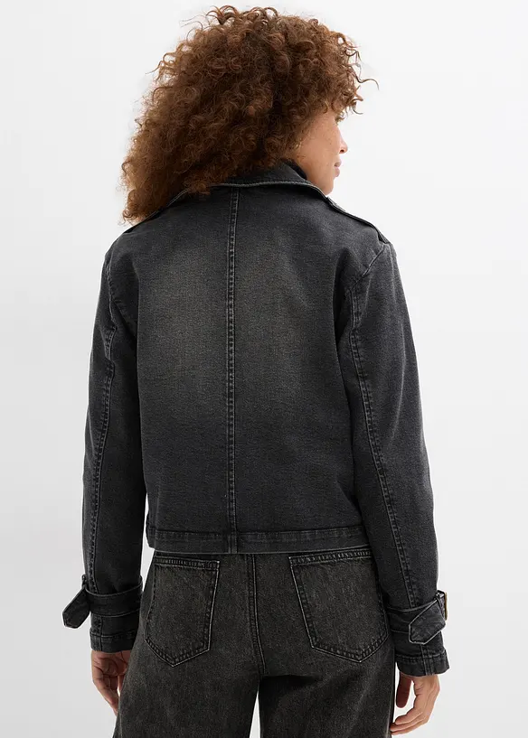 Trench court en denim, bonprix