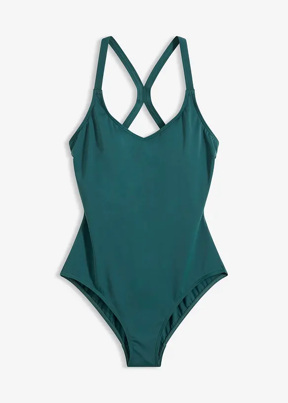 Maillot 1 pi&egrave;ce de sport &agrave; s&eacute;chage rapide, dos nageur, bonprix