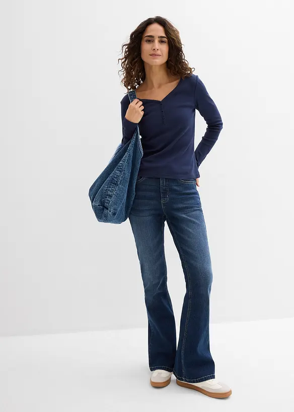 T-shirt manches longues 100% coton, bonprix