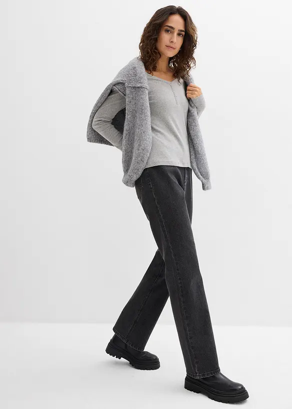 T-shirt manches longues 100% coton, bonprix