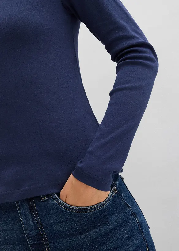 T-shirt manches longues 100% coton, bonprix