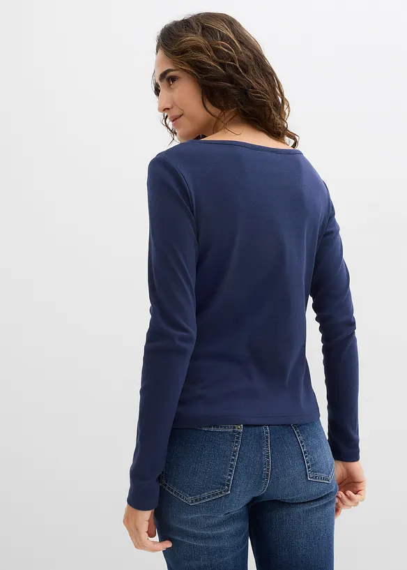 T-shirt manches longues 100% coton, bonprix