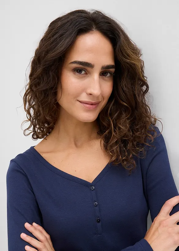 T-shirt manches longues 100% coton, bonprix