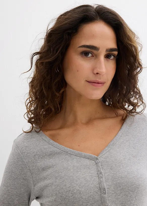 T-shirt manches longues 100% coton, bonprix