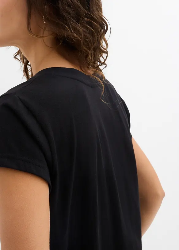 Lot de 2 T-shirts 100% coton, bonprix