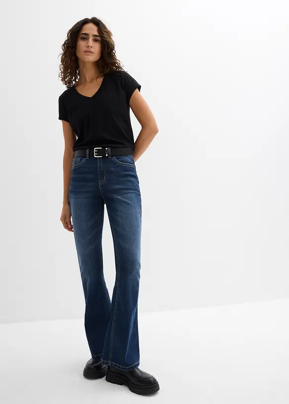 Lot de 2 T-shirts 100% coton, bonprix