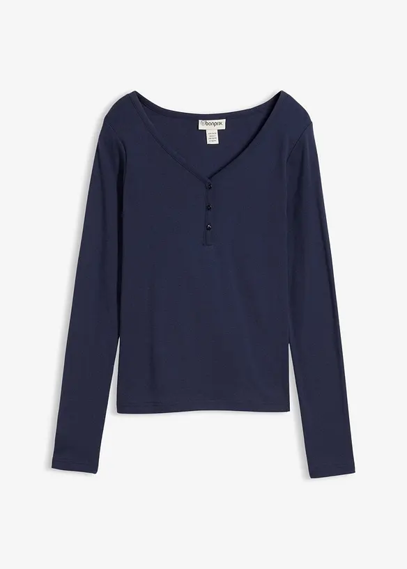 T-shirt manches longues 100% coton, bonprix