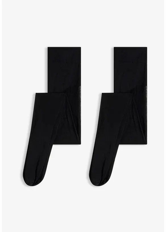 Lot de 2 collants transparents avec ceinture confort 30D, bonprix