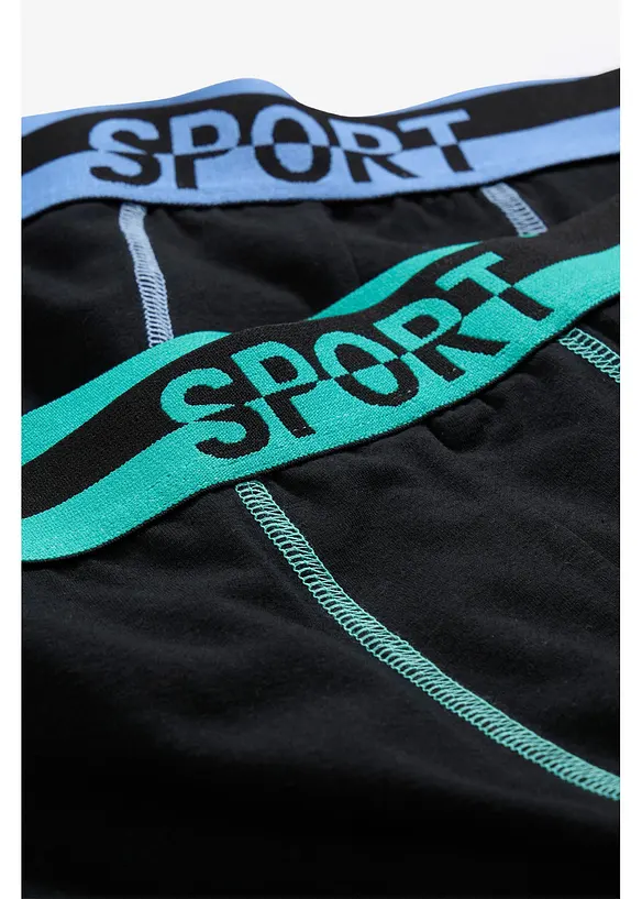 Lot de 2&nbsp;boxers longs et doux, bonprix