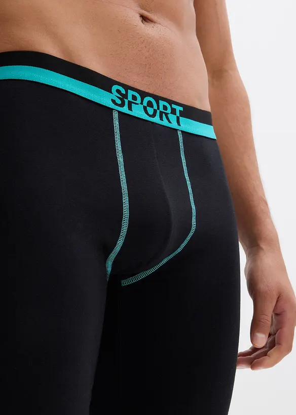 Lot de 2&nbsp;boxers longs et doux, bonprix