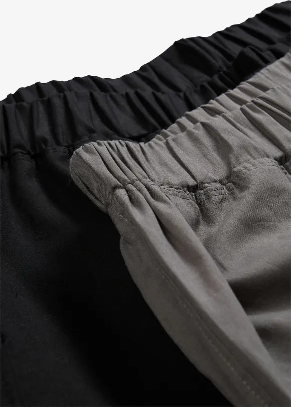 Lot de 2 pantalons de pyjama doux en coton, bonprix