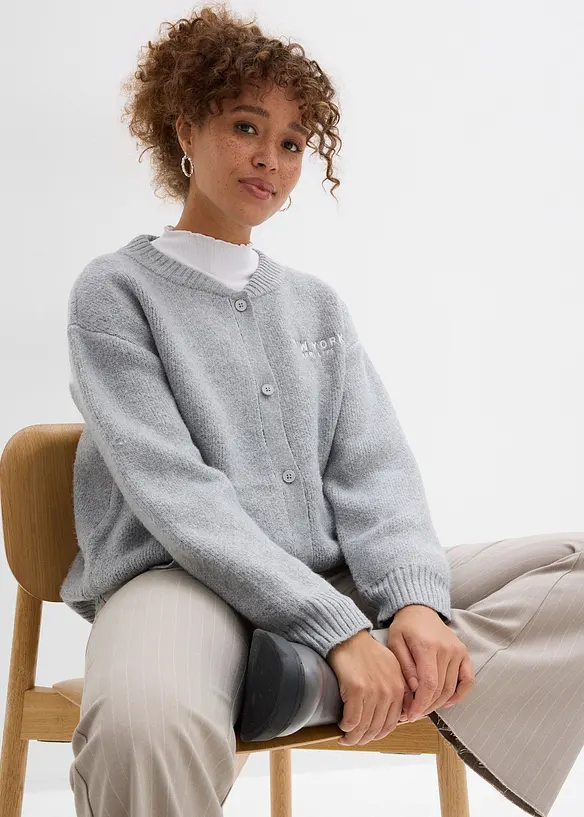 Gilet en maille oversize, bonprix