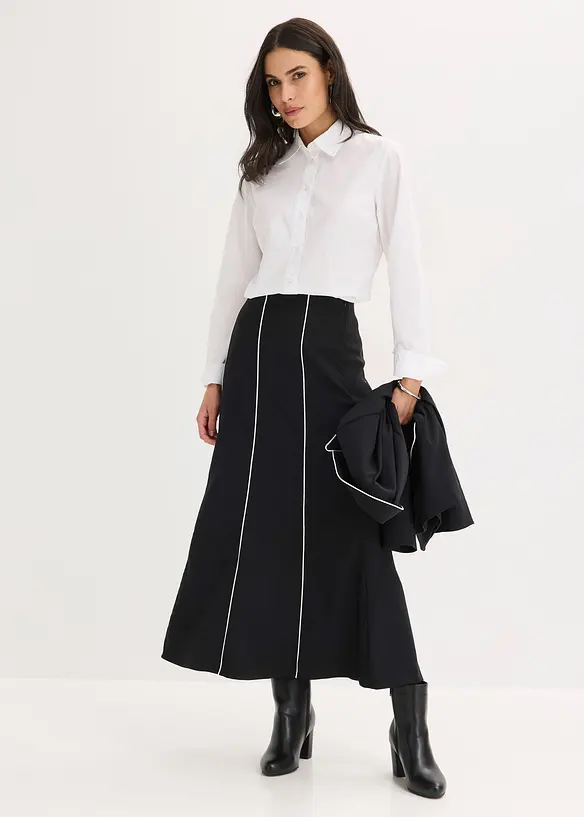 Jupe longue et extensible en bengaline, bonprix