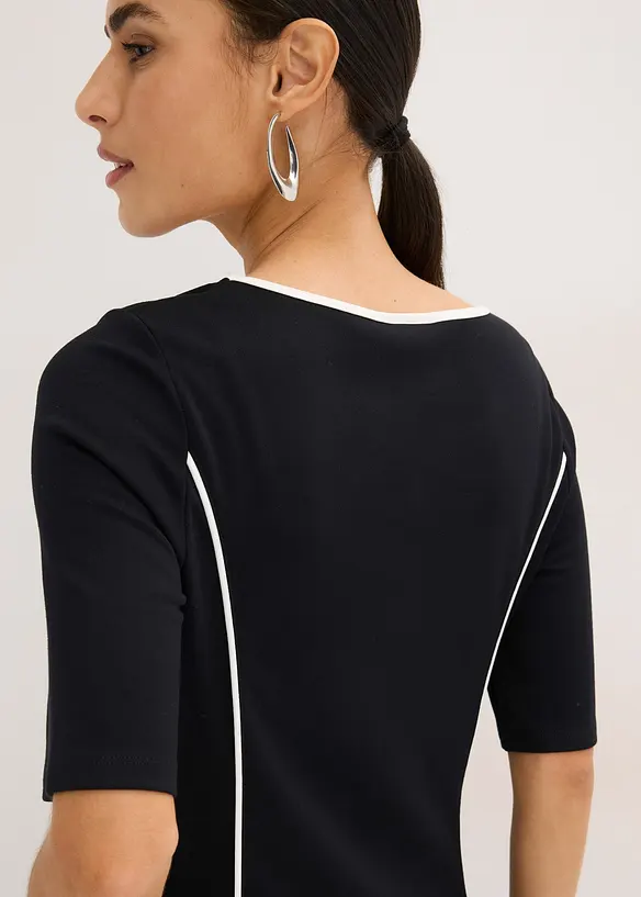 Robe midi en Punto di Roma, bonprix