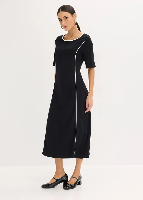 Robe midi en Punto di Roma, bonprix