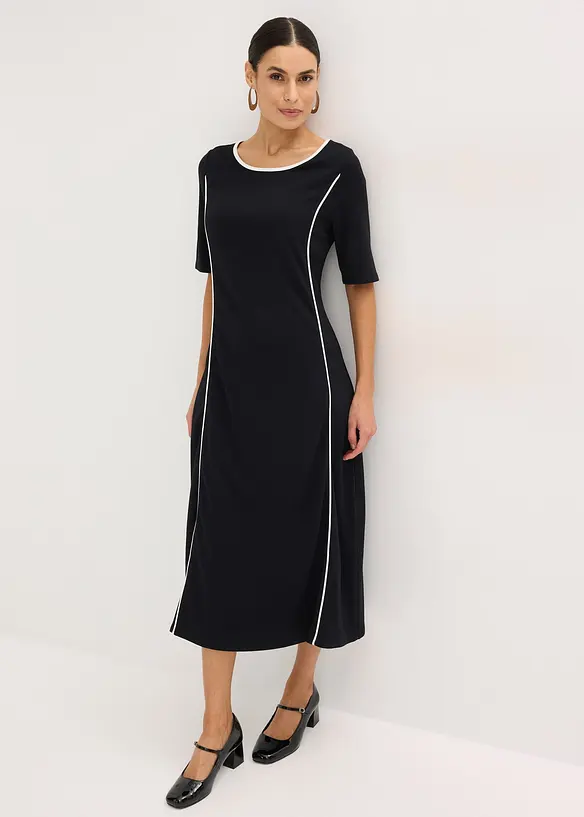 Robe midi en Punto di Roma, bonprix