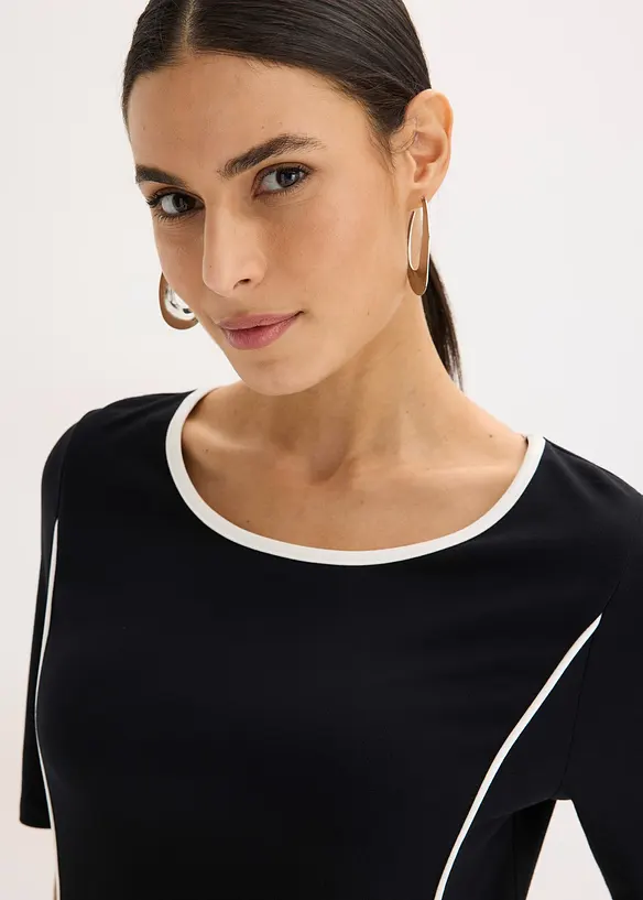 Robe midi en Punto di Roma, bonprix