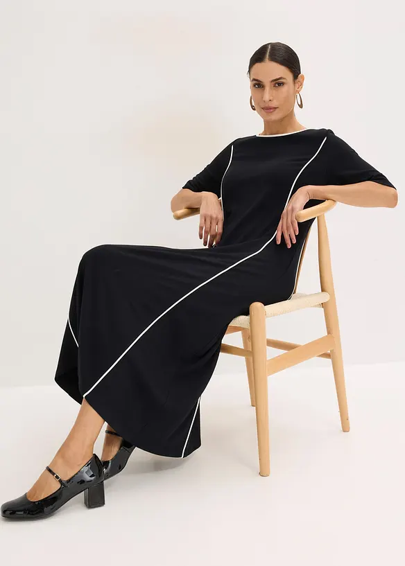 Robe midi en Punto di Roma, bonprix