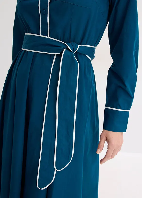 Robe en popeline de coton, sans repassage, bonprix