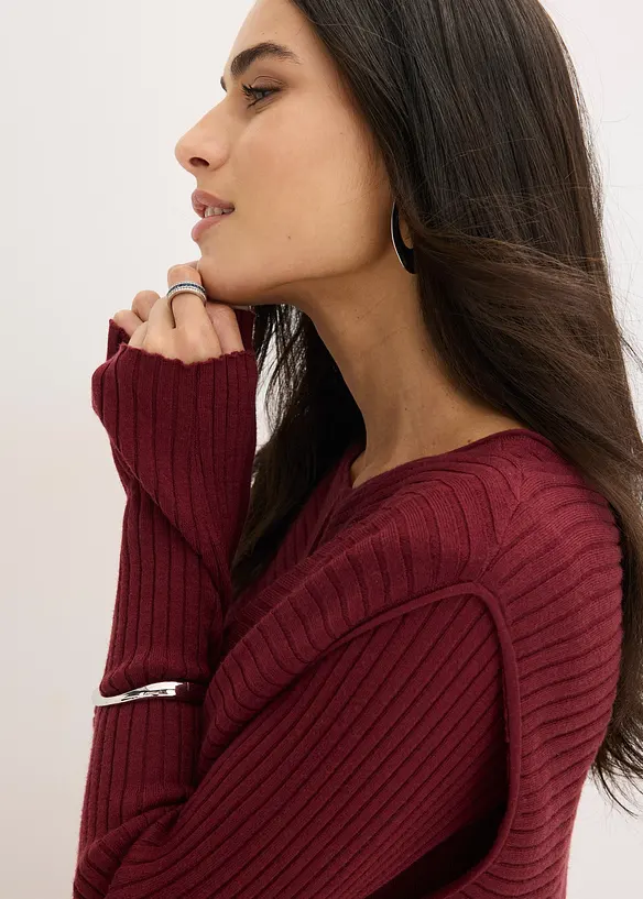 Robe en maille et gilet sans manches (ens. 2&nbsp;pces), bonprix