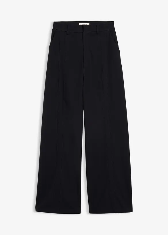Pantalon ample &agrave; taille haute, bonprix