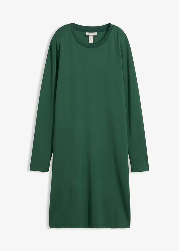 Robe en mati&egrave;re T-shirt, coupe trap&egrave;ze, bonprix