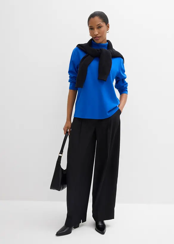 T-shirt col roul&eacute; 100% coton, bonprix