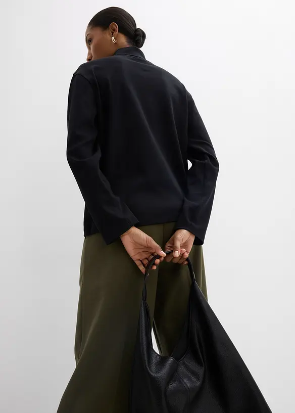 T-shirt col roul&eacute; 100% coton, bonprix