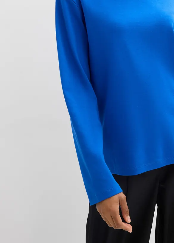 T-shirt col roul&eacute; 100% coton, bonprix