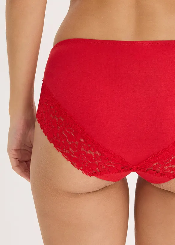 Lot de 4 culottes &agrave; dentelle, bonprix