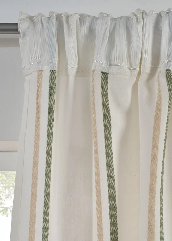 Rideau &agrave; rayures tiss&eacute;es (1&nbsp;pce), bonprix