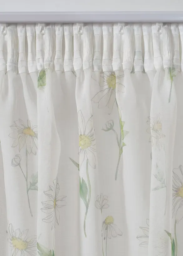 Voilage &agrave; imprim&eacute; floral (1 pce), bonprix