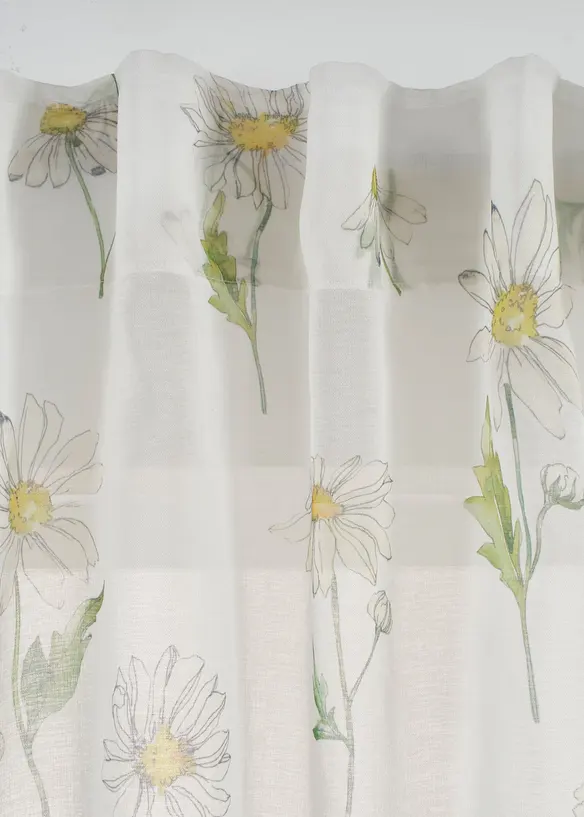 Voilage &agrave; imprim&eacute; floral (1 pce), bonprix