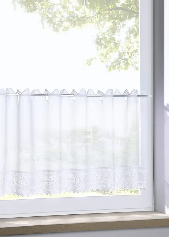 Brise-bise avec bordure brod&eacute;e, bonprix