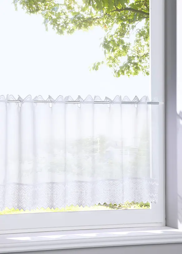 Brise-bise avec bordure brod&eacute;e, bonprix