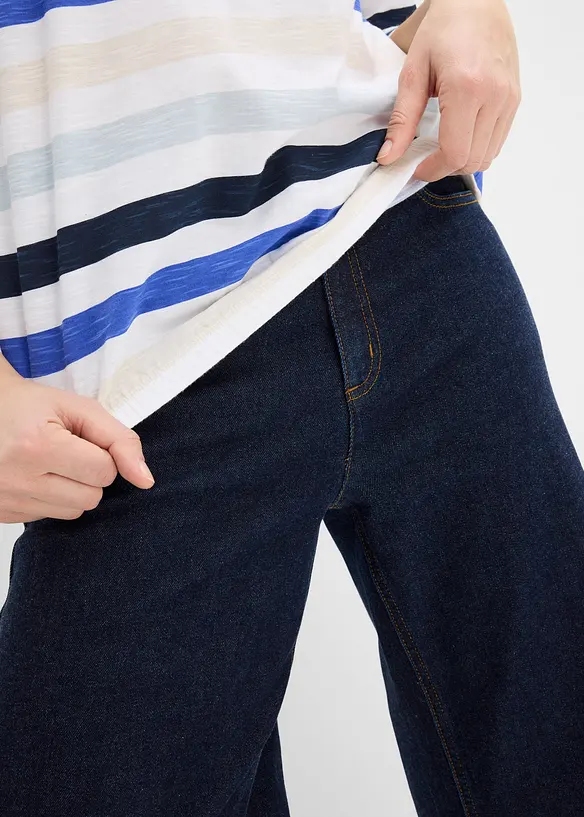 T-shirt en coton flamm&eacute;, manches 3/4, bonprix