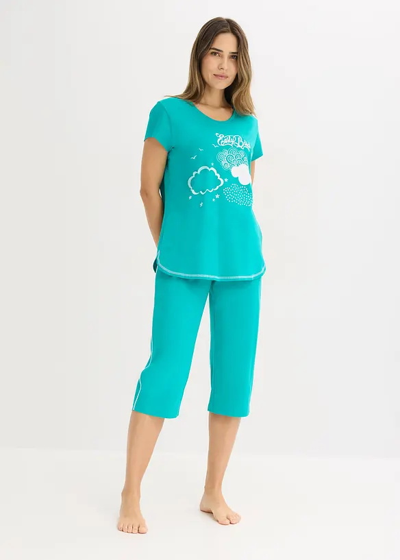 Pyjama corsaire 100% coton, bonprix