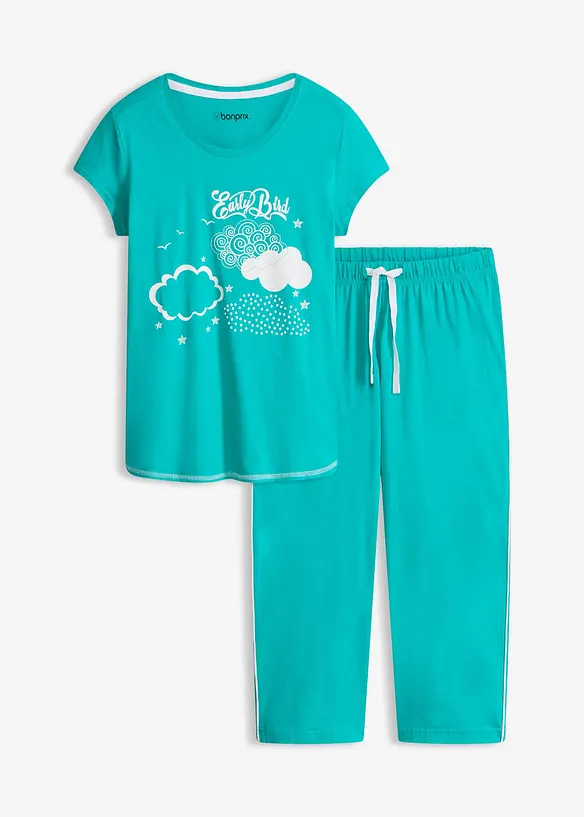 Pyjama corsaire 100% coton, bonprix