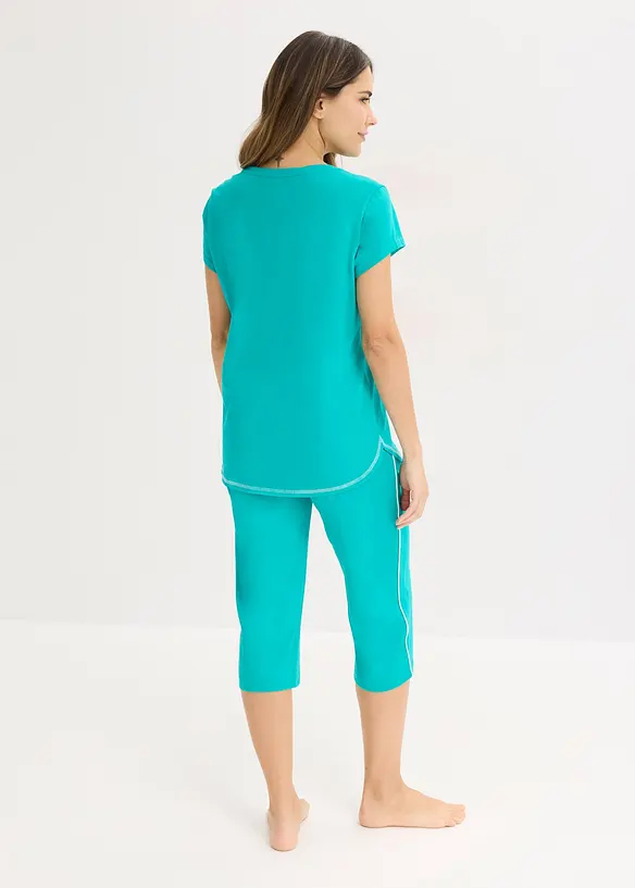 Pyjama corsaire 100% coton, bonprix