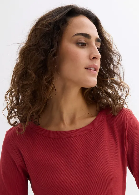 Lot de 2 t-shirts en coton c&ocirc;tel&eacute;, bonprix