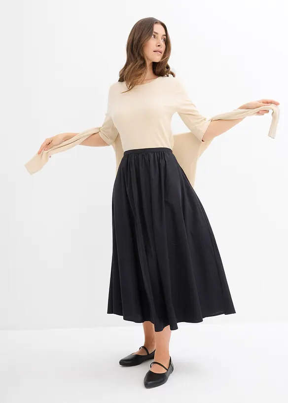 Lot de 2 t-shirts en coton c&ocirc;tel&eacute;, bonprix