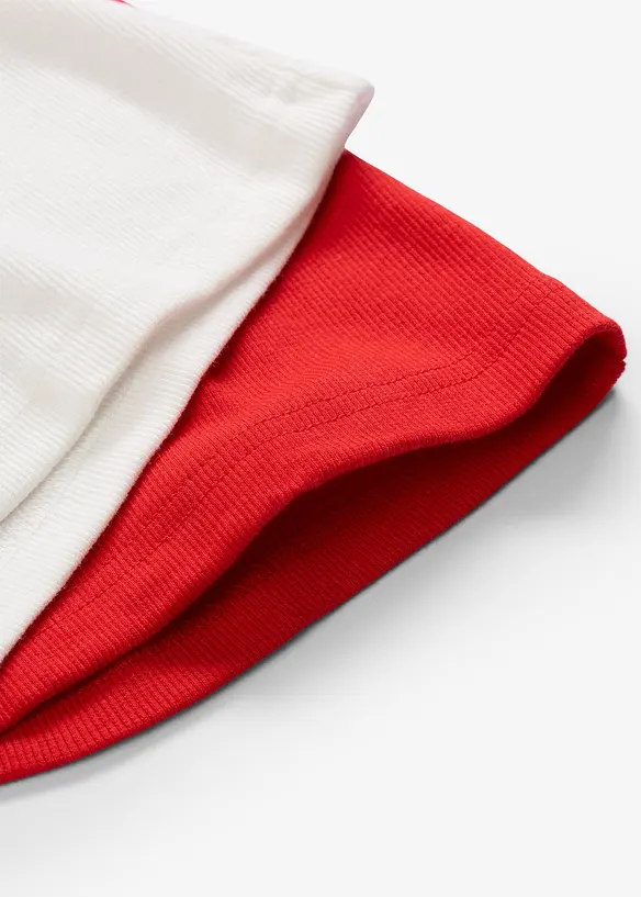 Lot de 2 T-shirts c&ocirc;tel&eacute;s, bonprix