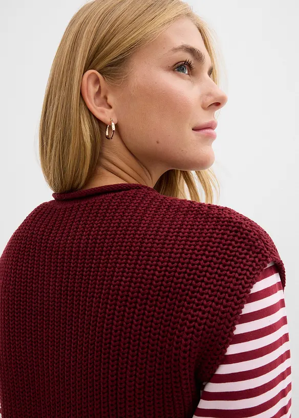 Gilet sans manches en maille avec des poches, bonprix