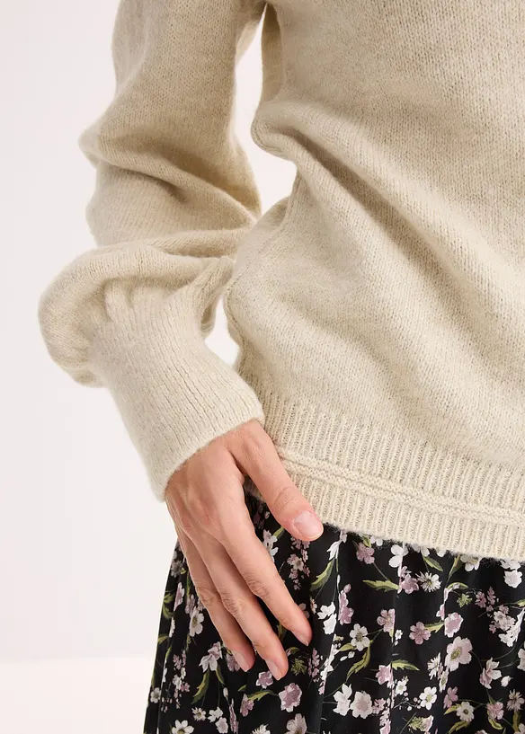 Pull col roul&eacute;, bonprix